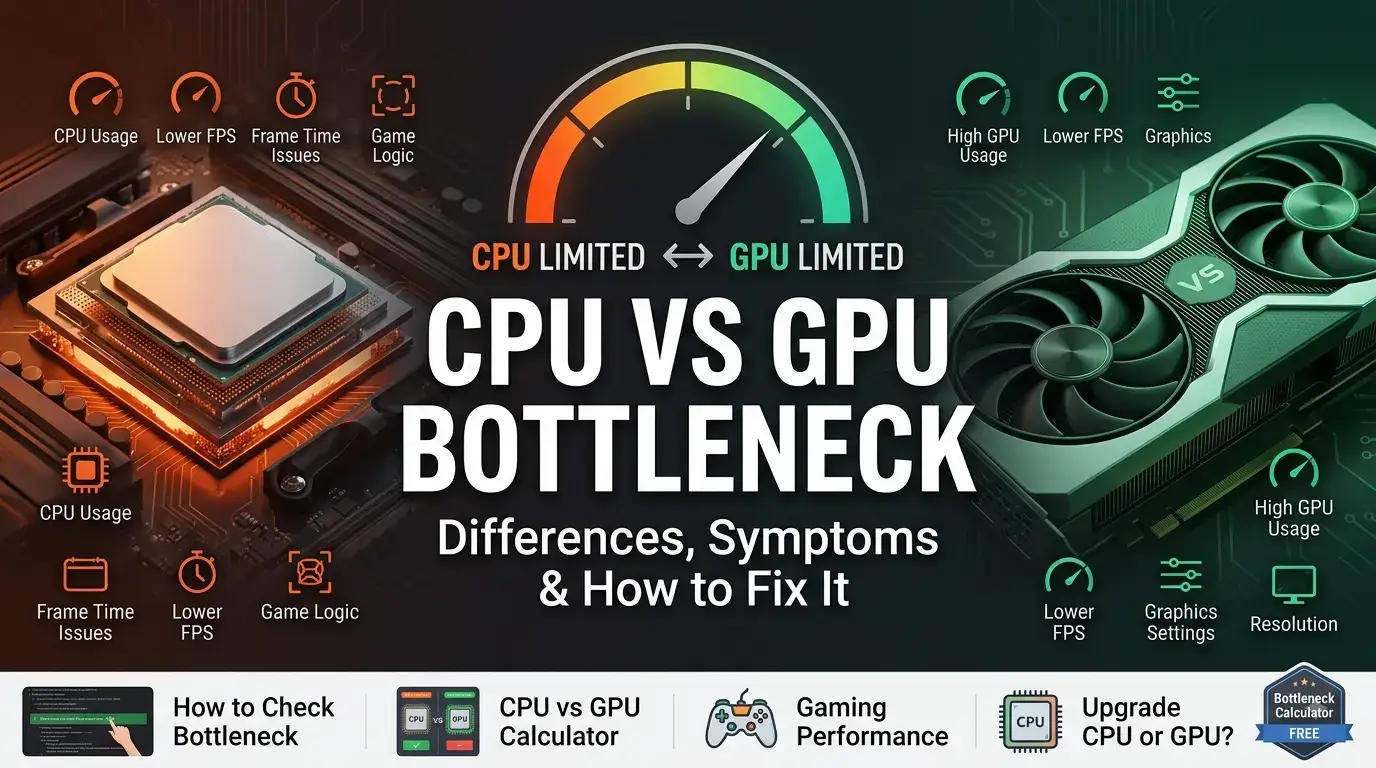 CPU Bottleneck vs GPU Bottleneck: Key Differences